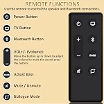 for Bose Speaker System Smart Soundbar Remote | Gvirtue SPEAKER431974 Replacement for Original Remote, Compatible with Bose Solo 5 10 15 Series II Speaker System