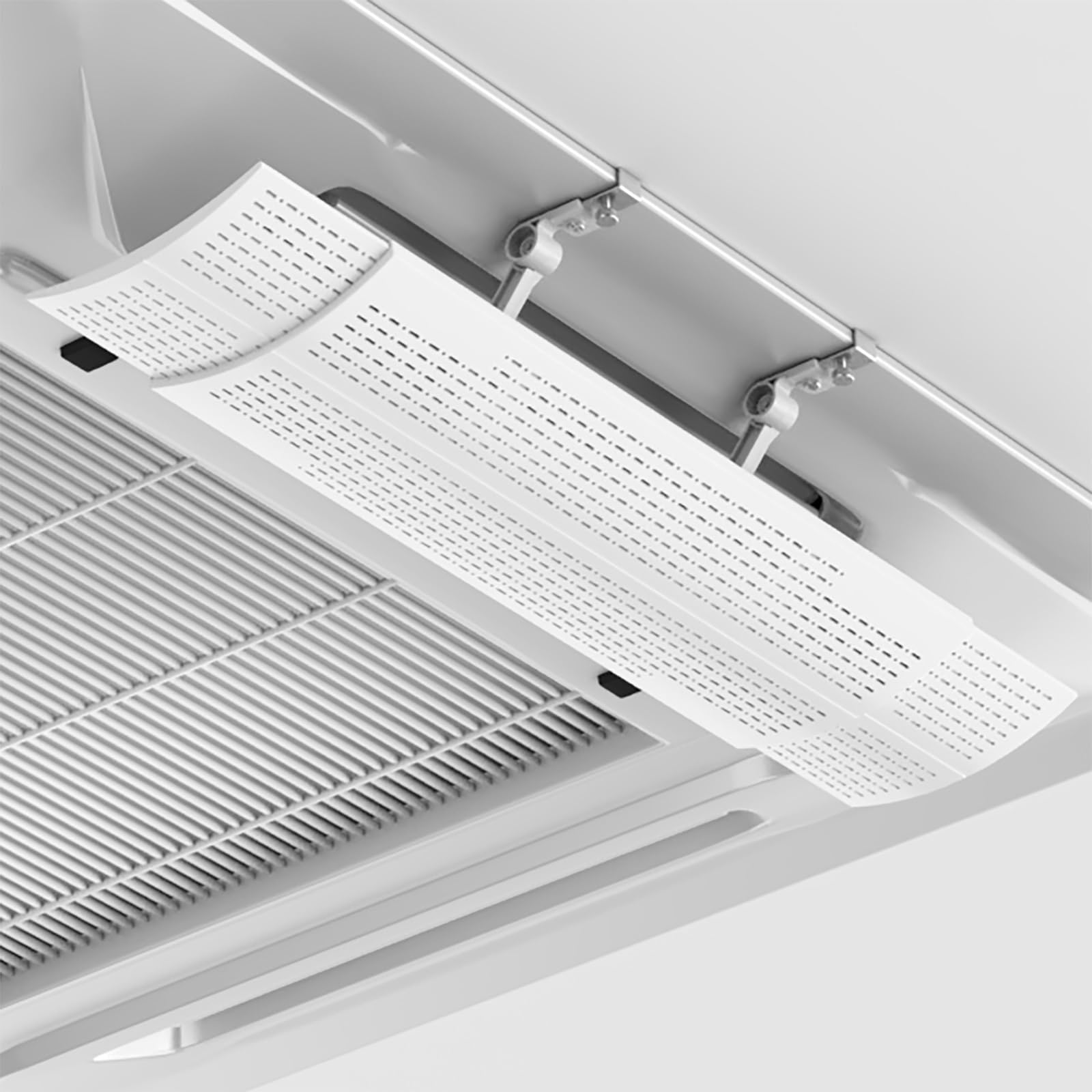 Deflettore per condizionatore d'aria, pannello antivento direzionale regolabile, estensibile da 50 a 70 cm, anti-condensa con filtro agli ioni, 4 pezzi