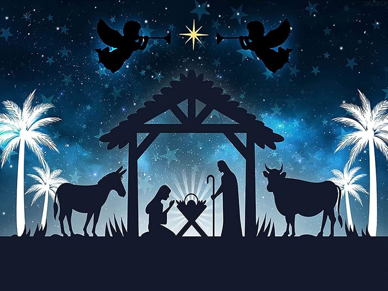 DIY 5D Diamond Painting Kits for Adults by Numbers Christmas Nativity Jesus Birthday Nativity Stable Scene for Home Wall Decor 30x40cm/12x16inches