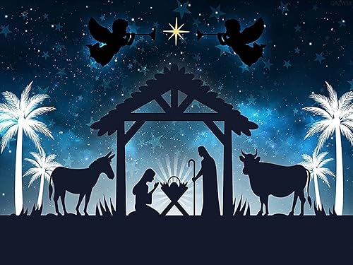 Kits de pintura de diamantes 5D para adultos por números, Navidad, Navidad, Jesús, cumpleaños, belén, escena estable para decoración de pared del