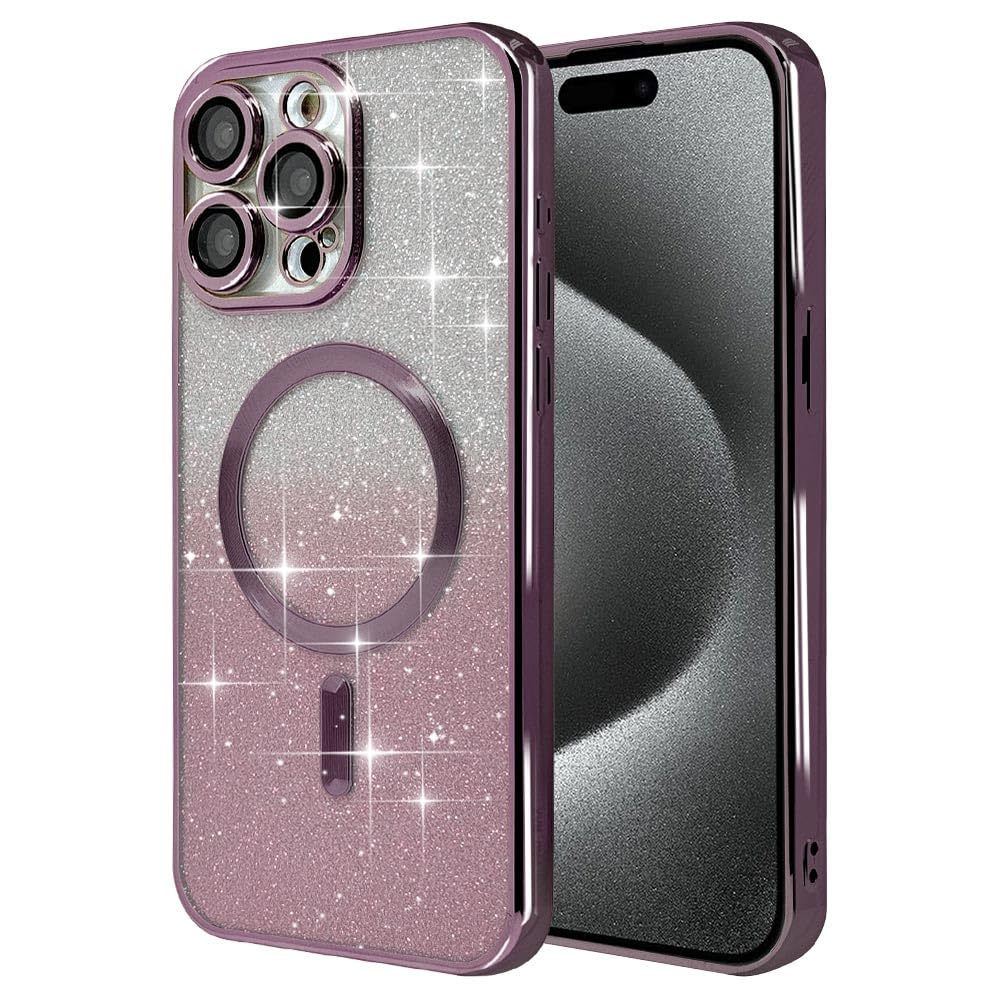 チェリーグリッター MagSafe対応ソフトケース iPhone15promax