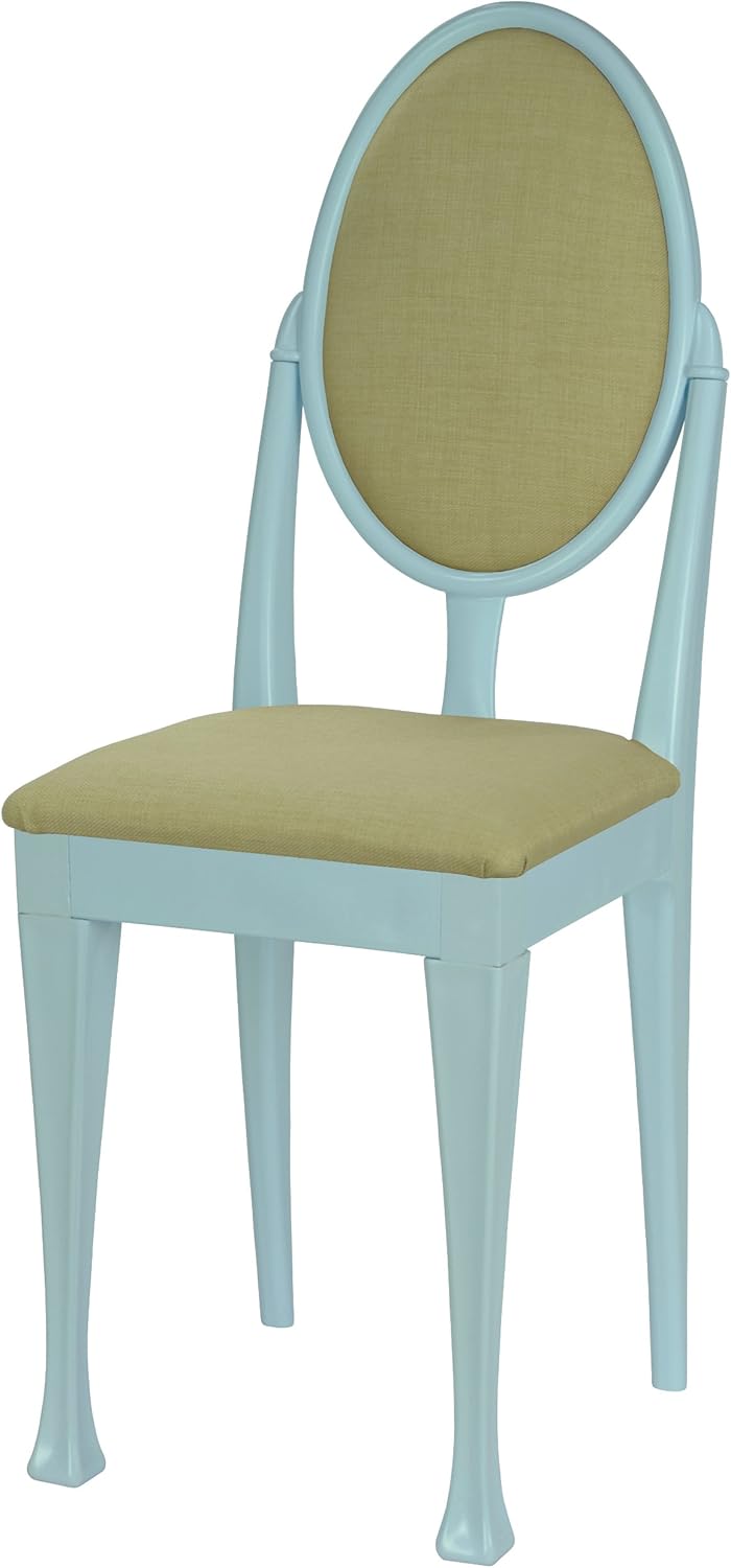 High Street Design Set of Four Blue Dining Room Chairs with