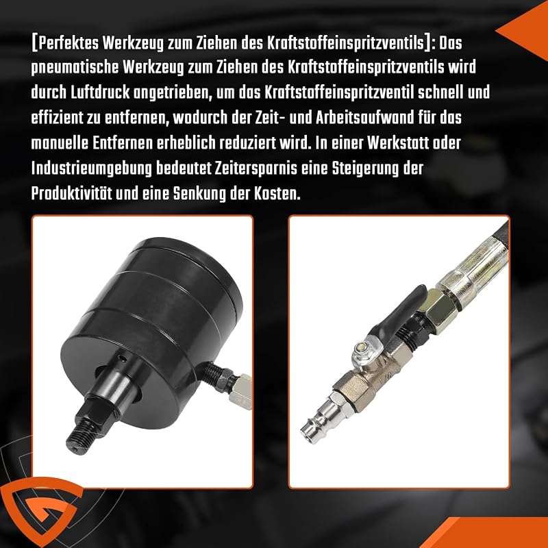 GEARMONSTER Extractor pneumatic pentru injectoare diesel, sculă de demontare cu gheară pentru injectoare common rail