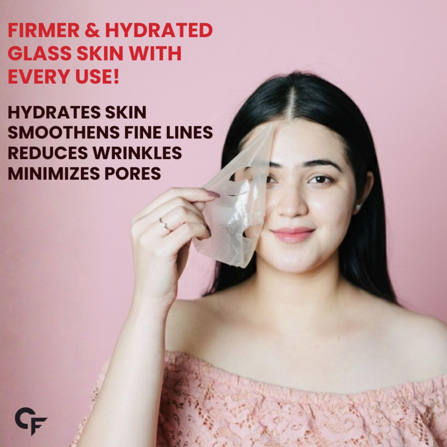 Carbamide Forte Bio Collagen Mask - Glass Skin Overnight -3