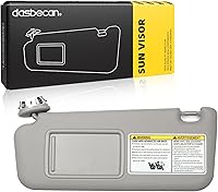 Vista 1 de Dasbecan - Visor solar delantero izquierdo del lado del conductor con luz de cortesía compatible con Toyota RAV4 2006-2013, reemplaza # Gris