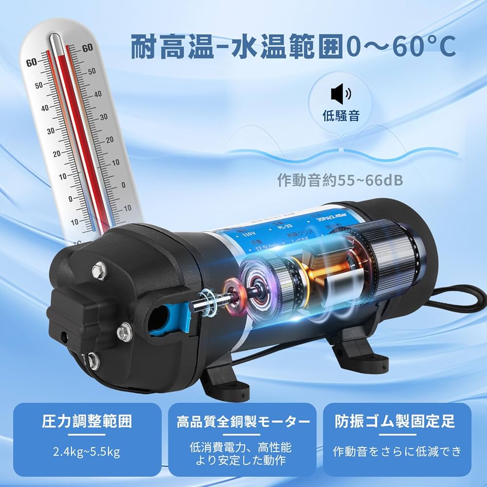 【サイズ:110V】NEWTRY ダイヤフラム水ポンプ 給水 排水ポンプ 水ポン 71nL0l5LdnL._UF350,350_QL80_.jpg