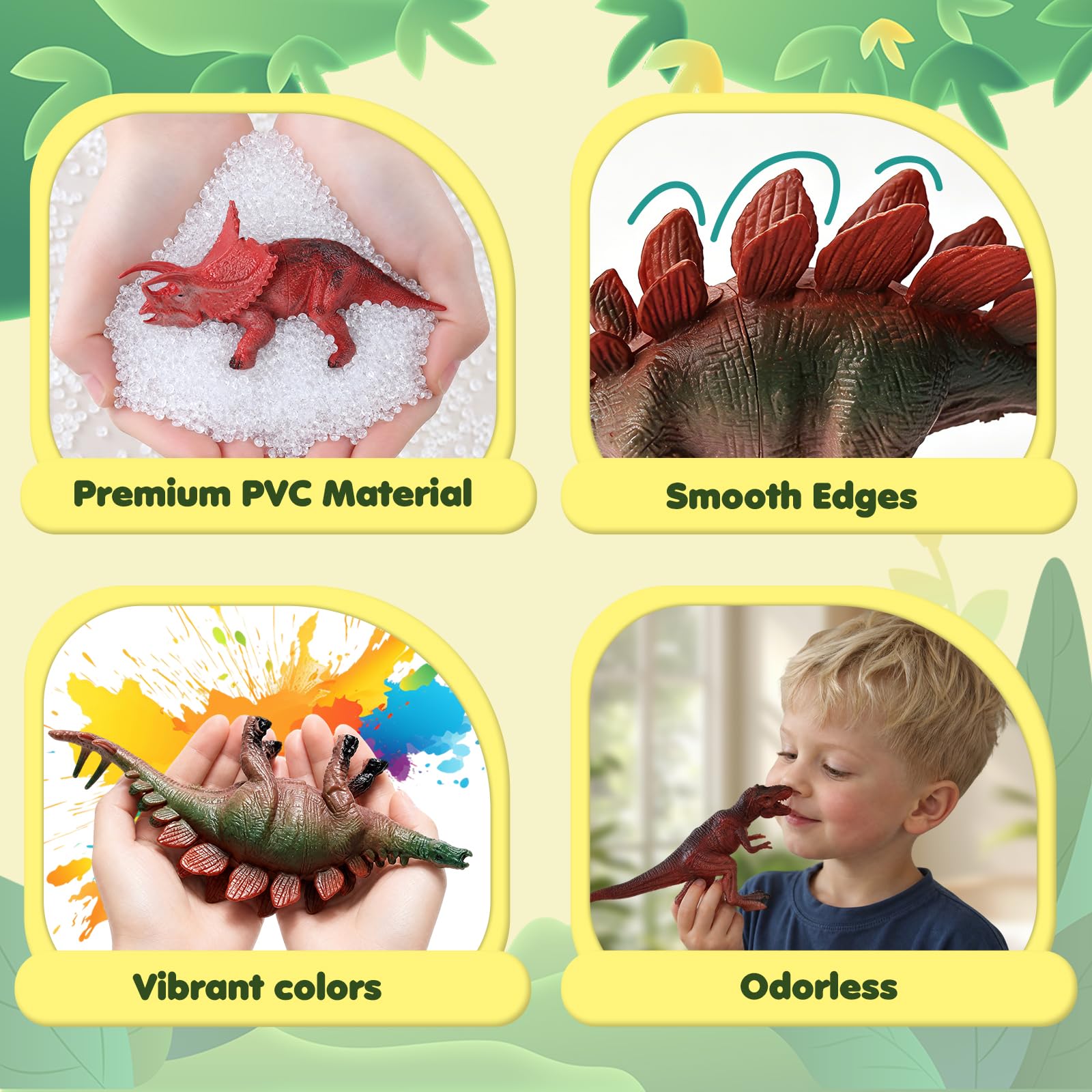 Jurassic Dinosaur Toys for Kids - 45 Piece Playset -7