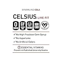 Vista 5 de CELSIUS Fitness - Bebida energética de 12 onzas líquidas, cola espumosa (paquete de 24)