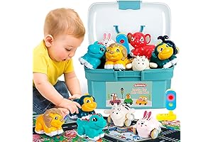 Animal Car Toys for 1 Year Old Boy: Mini Trucks & Playmat