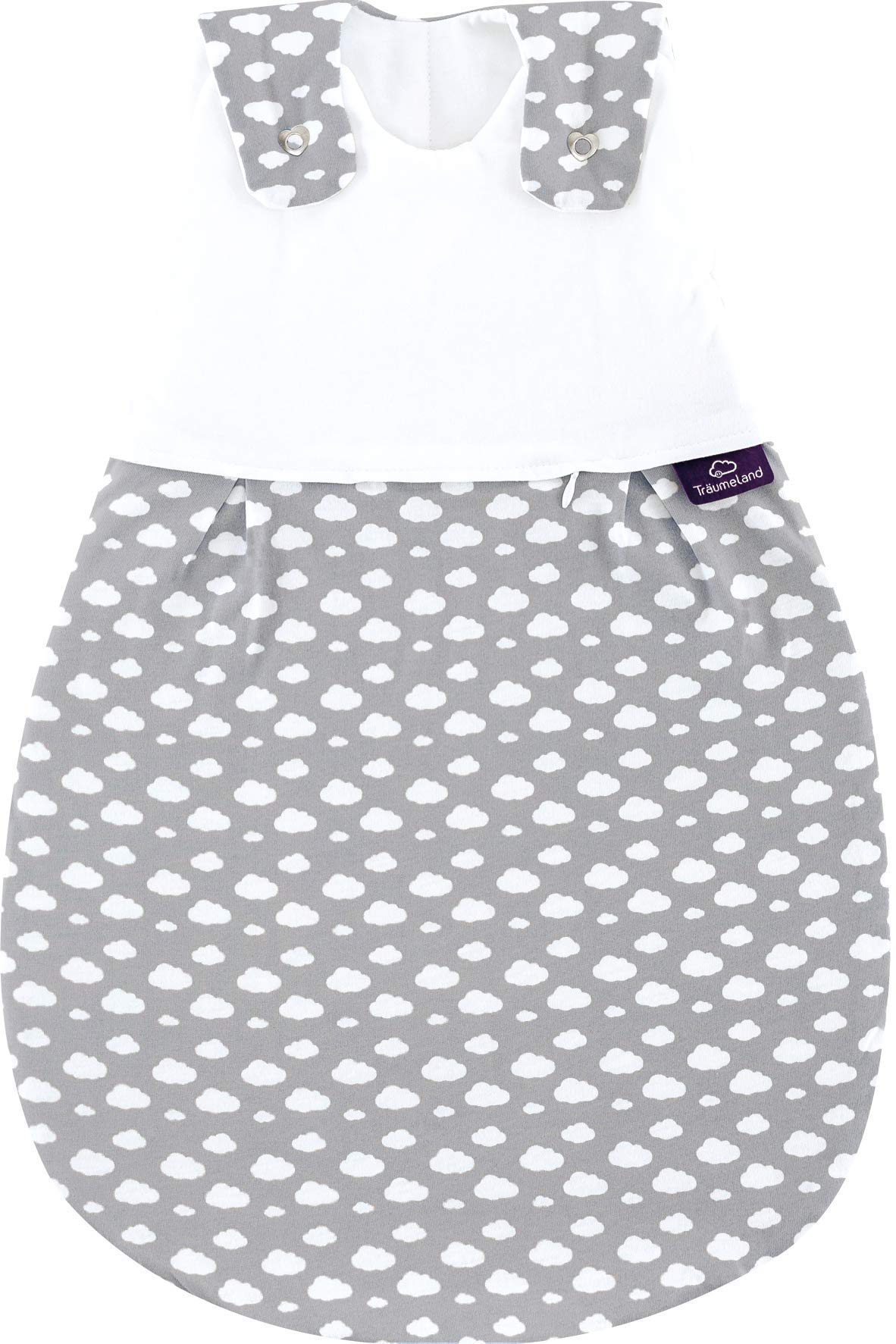 Träumeland S0102103 Außenschlafsack LIEBMICH Wolke, Größe 56/62, grau