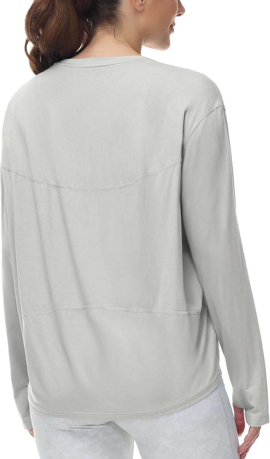 THE GYM PEOPLE Women’s Long Sleeve Workout Shirts Back Loose Fit Running Tee Tops with Thumb Hole