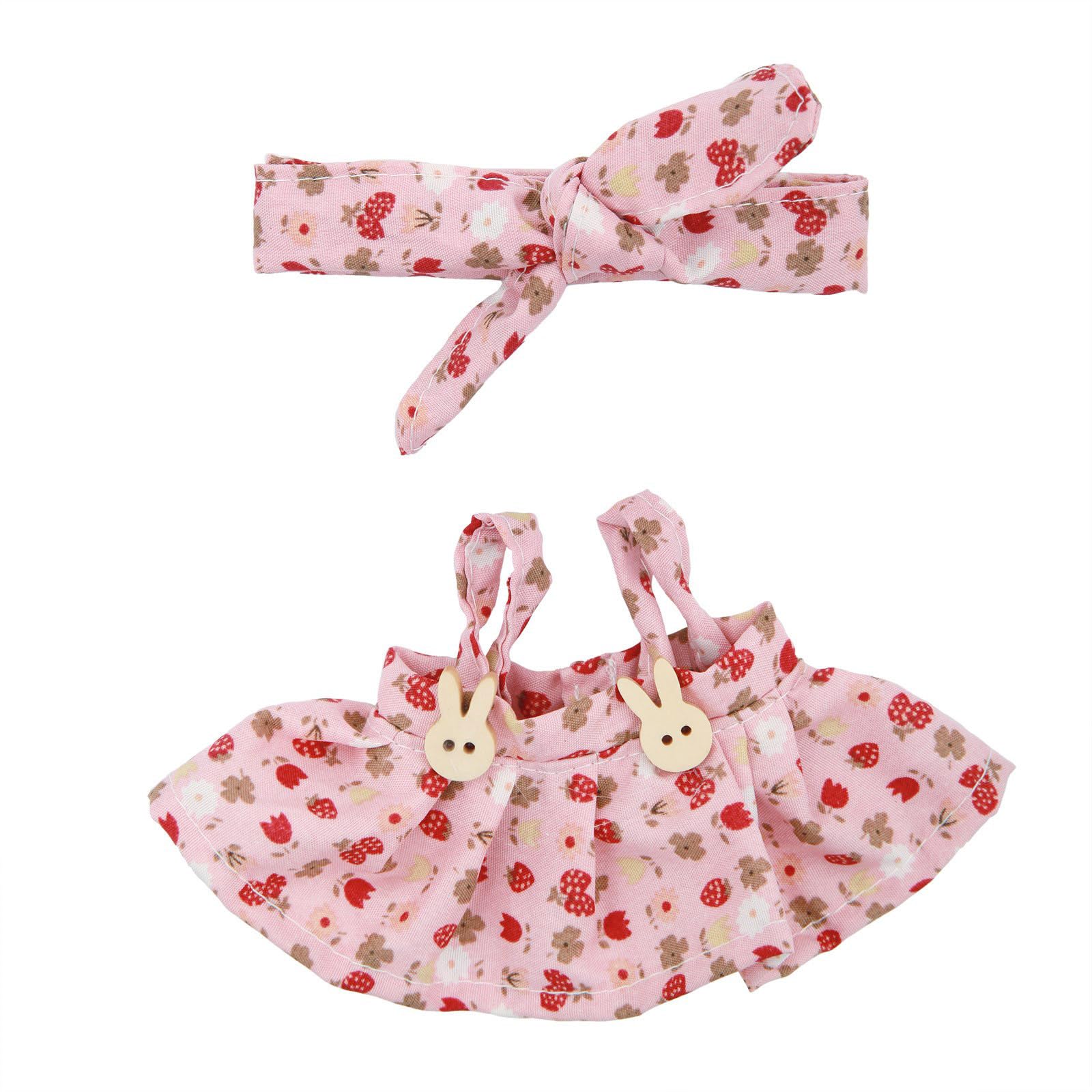 Kalttoy A Fashionable Doll Clothes For 17Cm Figure Dolls With Bowknot Hairband Nd Skirt Suitable For Dult Kids Doll Display Clothes Set