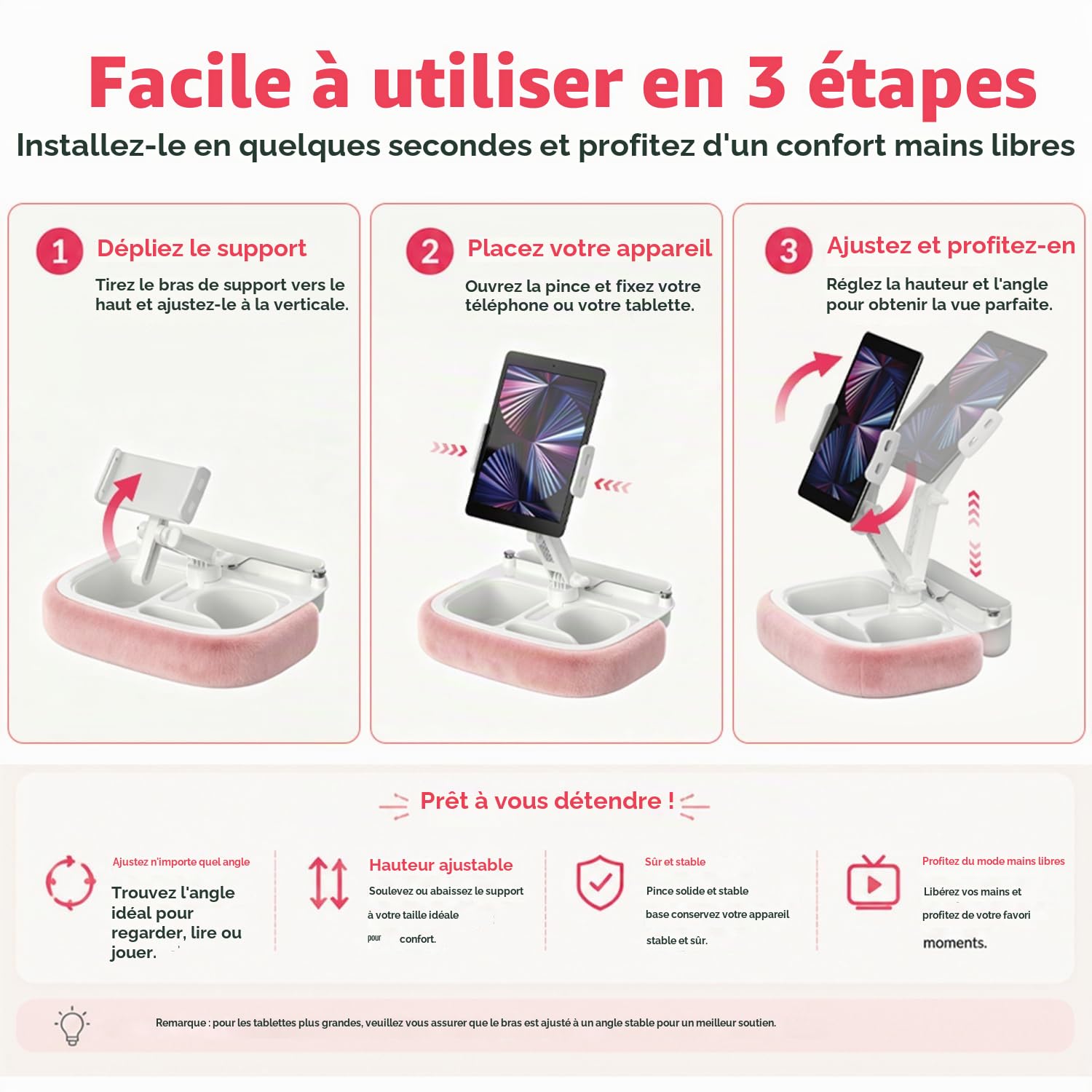 Support de Coussin pour Tablette