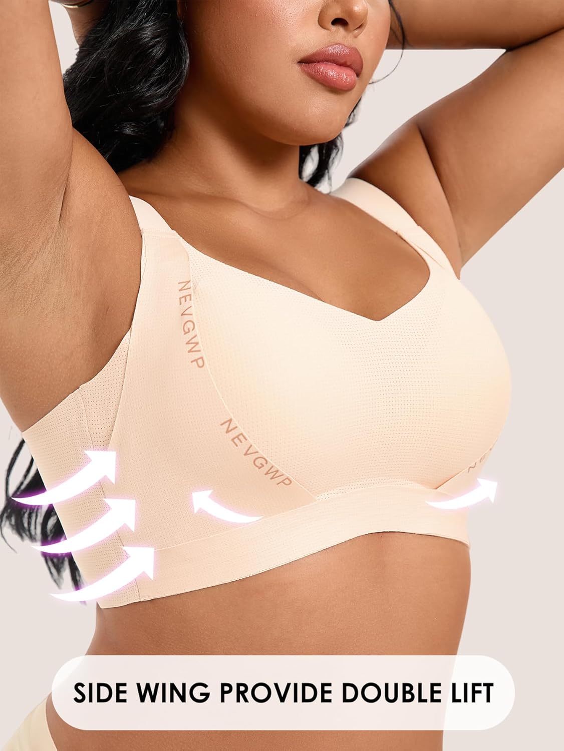 Anti Sagging Jelly Bras for Women,No Underwire Wireless Push up Bra for Women Seamless Comfortable Everyday Bras - Image 3