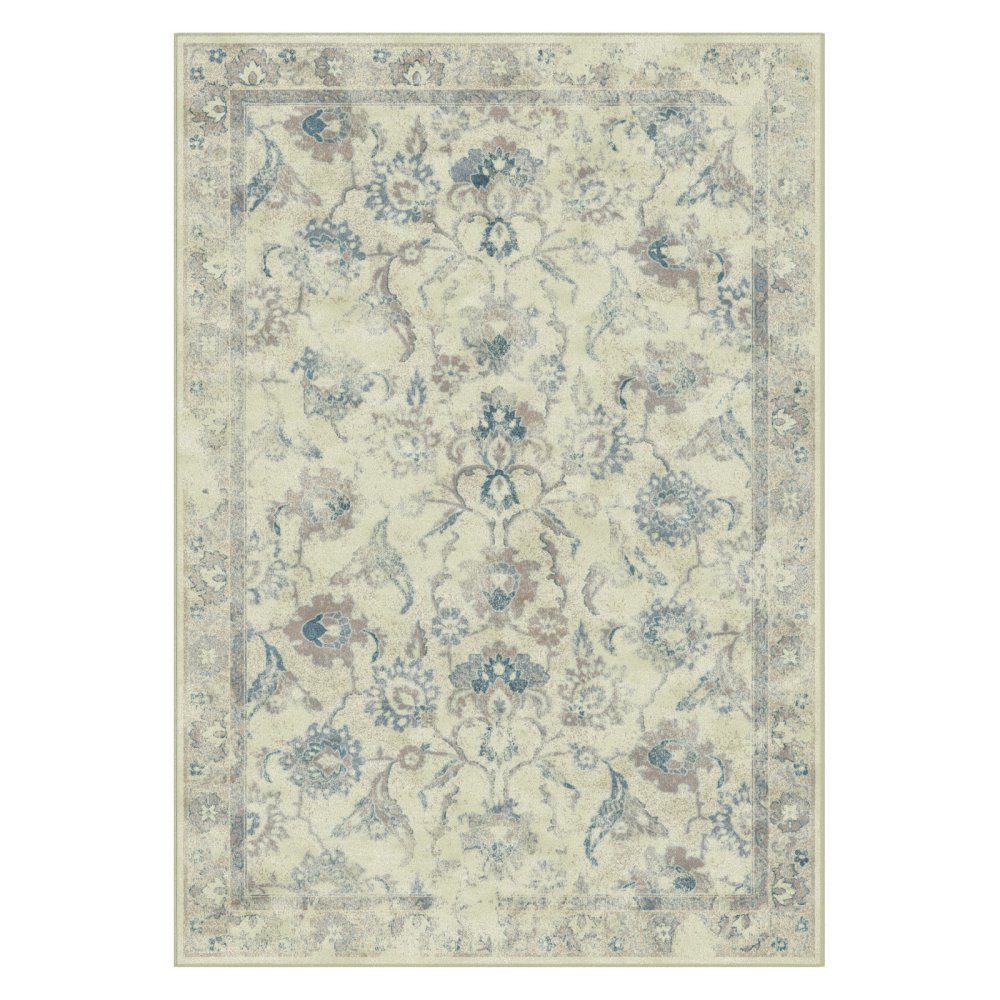 Safavieh Traditional Indoor Woven Rectangle Area Rug, Vintage Collection, VTG115, in Stone / Blue