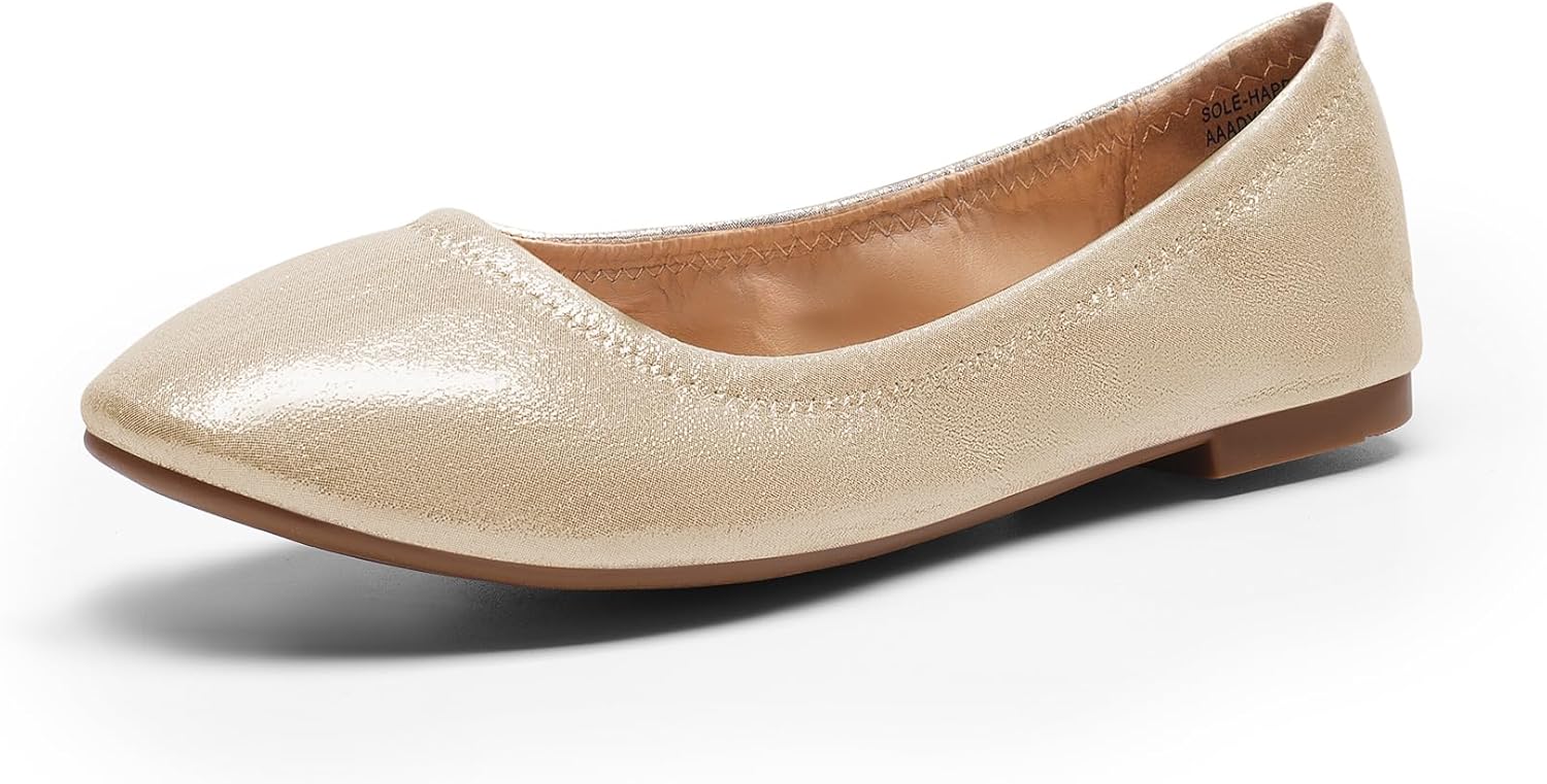 DREAM PAIRS Women's Sole-Happy Ballerina Walking Flats Shoes