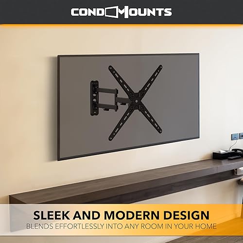 Miniatura 2 de CondoMounts TVA8044 Soporte de pared para TV de movimiento completo para pantallas de 13 a 55 pulgadas  Soporte de pared articulado para TV con