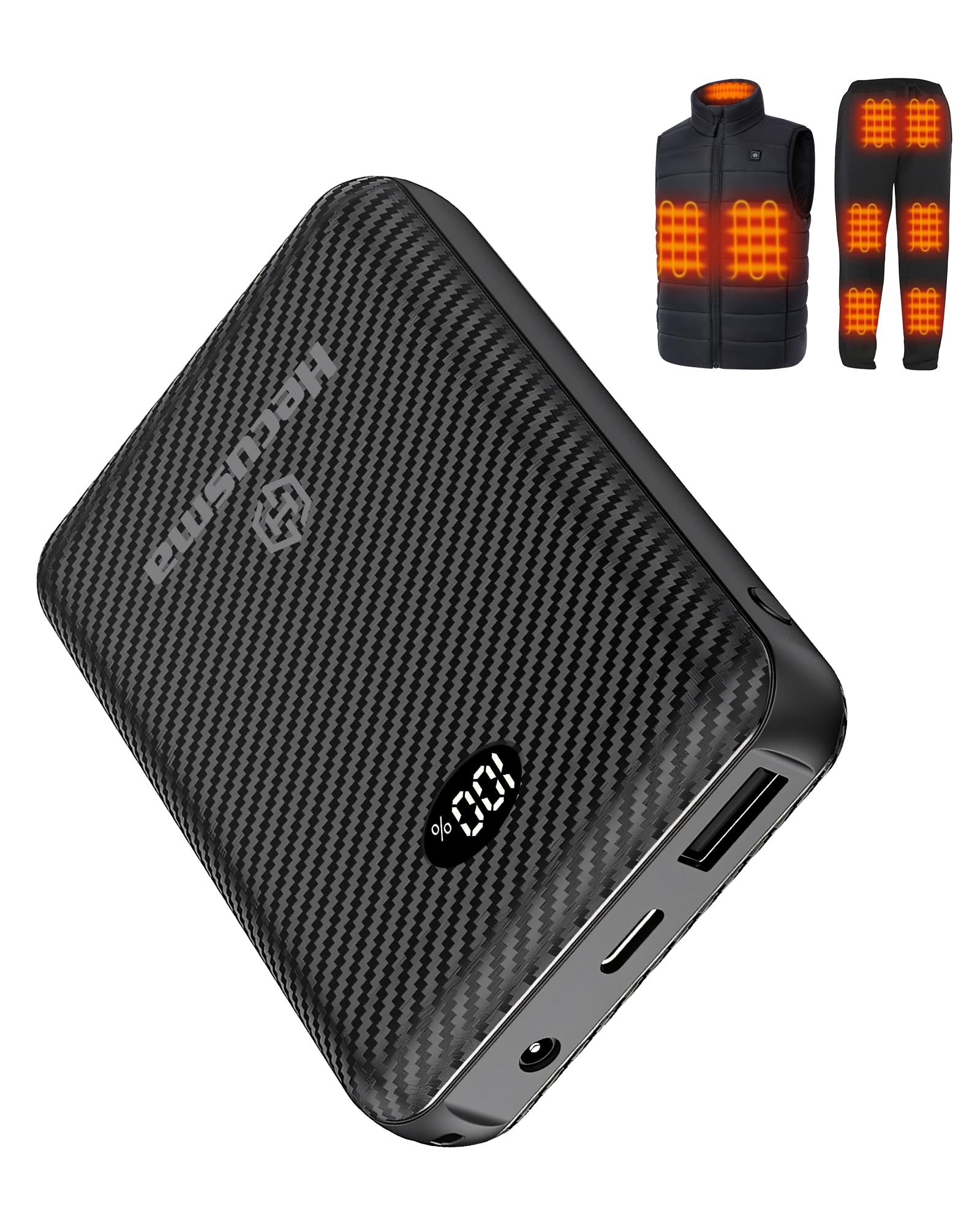Heated Vest Battery Pack 7 4V 5V Battery Pack for Heated Vest Compatible with ORORO for TODWARM for