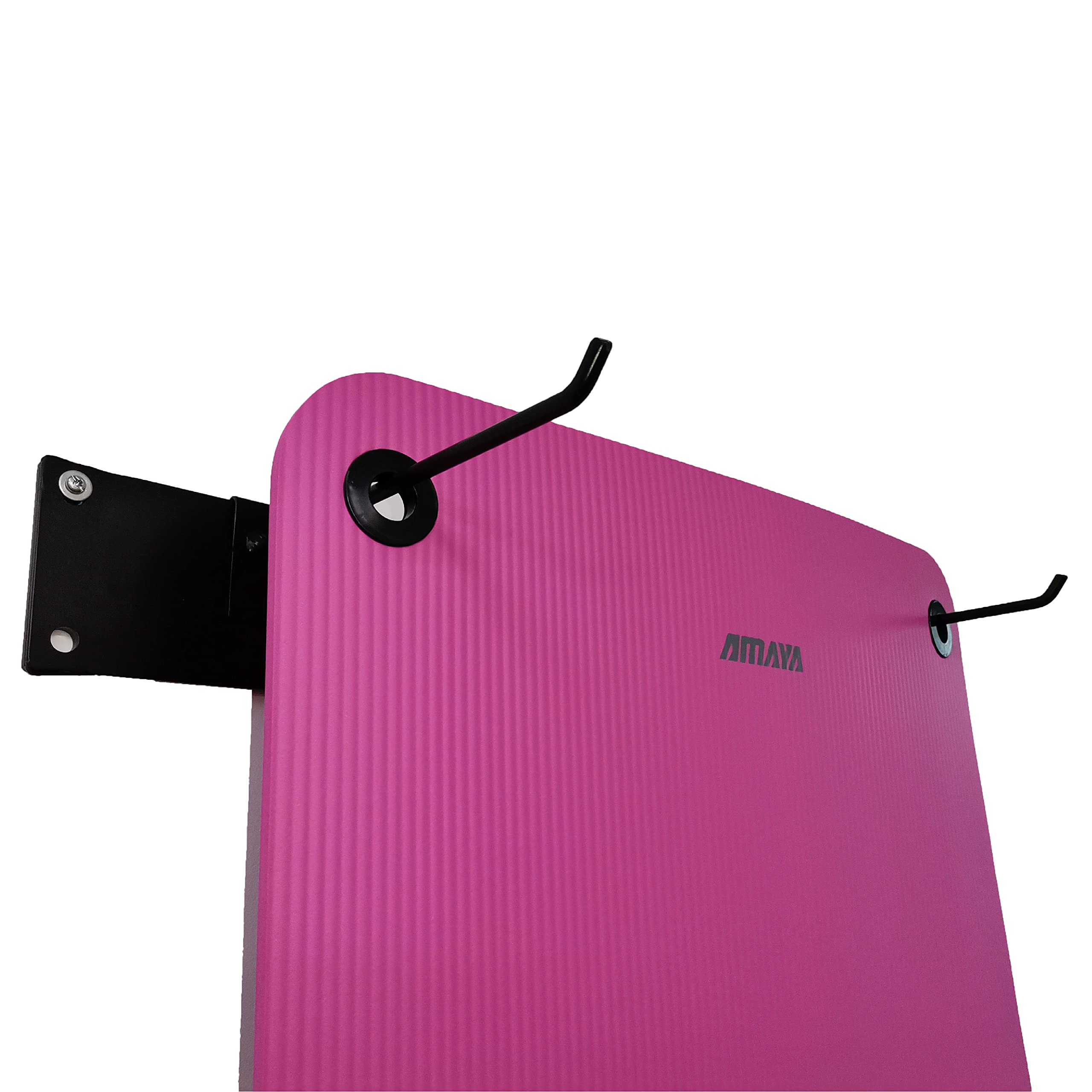 AMAYA SPORT Colchoneta Caucho, Colchoneta Antideslizante Cómoda, Colchoneta para Entrenar en Casa o Gimnasio, Colchoneta Pilates o Yoga (140 x 58 x 1, Fucsia)