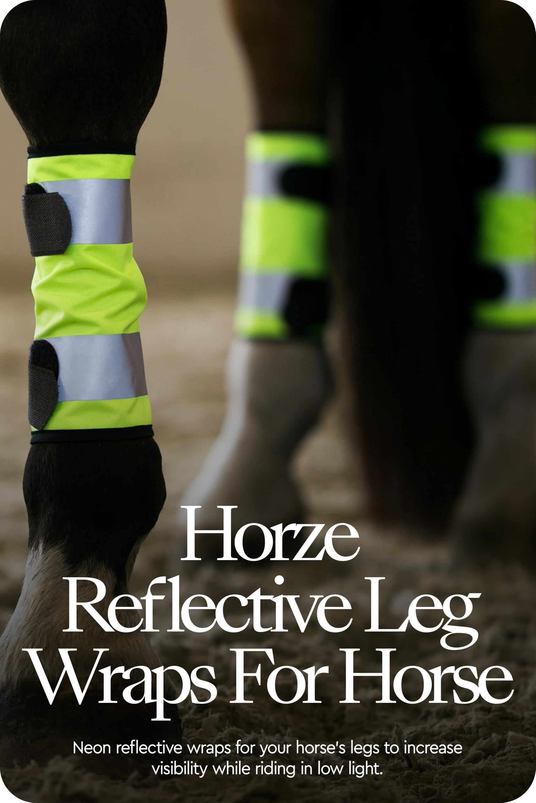 HORZE Bandas Reflectantes para Patas