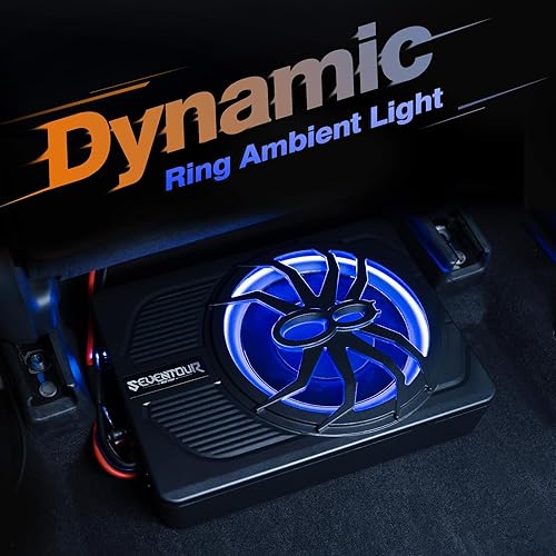 Miniatura 3 de Subwoofer de coche delgado de 10 pulgadas y 800 W para debajo del asiento, subwoofer de audio para cochecamión amplificador integrado, nueva