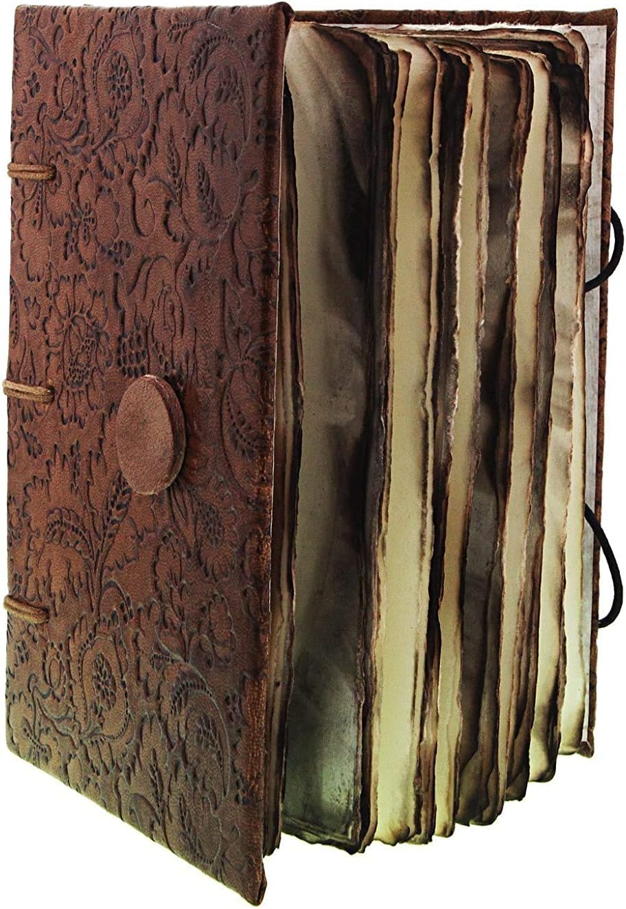 craft-club Leather Finished Journal with Antique Paper - A5, 125 GSM, 100 Pages