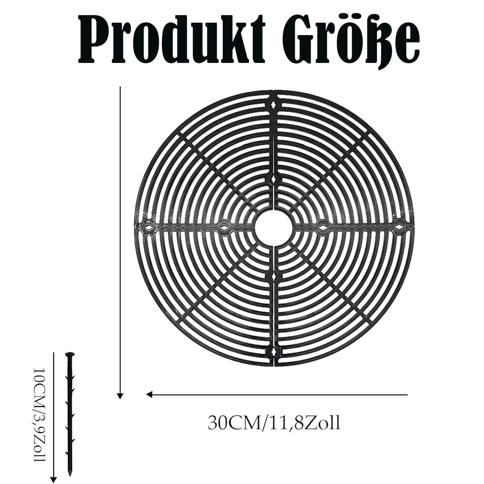 Lot de 2 protections pour plantes : pots de fleurs couvercle 30 cm, noir, pour l'intérieur et l'extérieur, protection de pot de fleurs chats