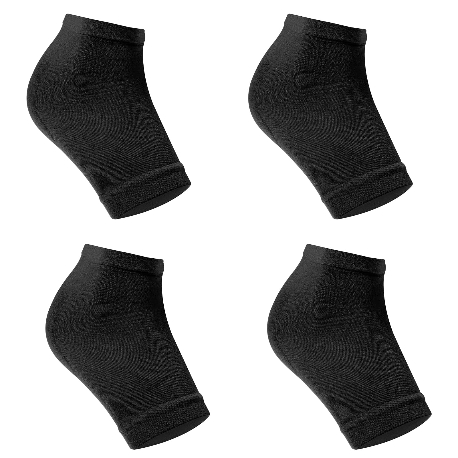 Kiki Fancy Chaussettes de talon, 2 paires de chaussettes ventilées avec coussinets et protège-talon en silicone souple