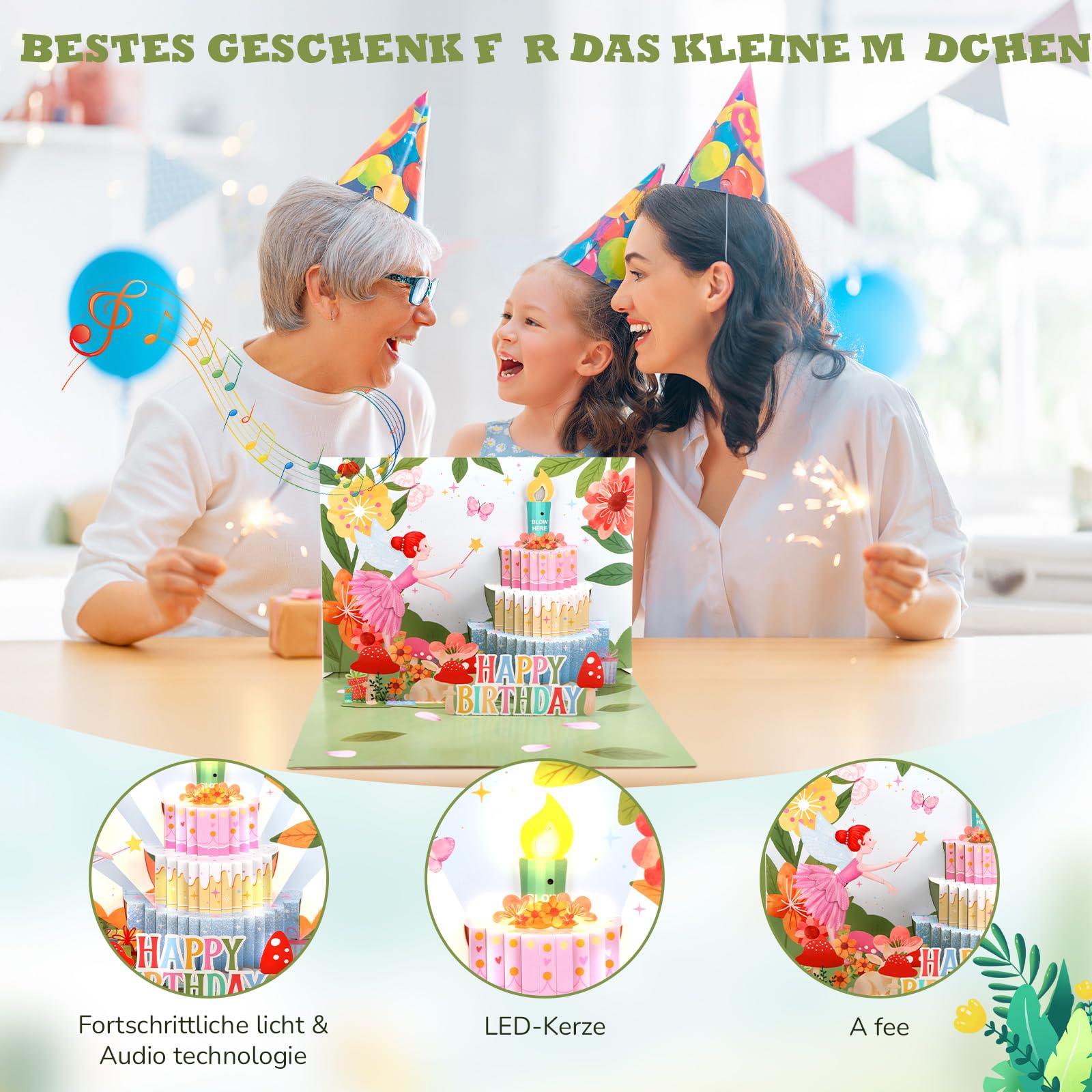Carte D'anniversaire 16 Ans Pour Garçons Et Filles – Arbre Blanc Doré – Cartes D'anniversaire