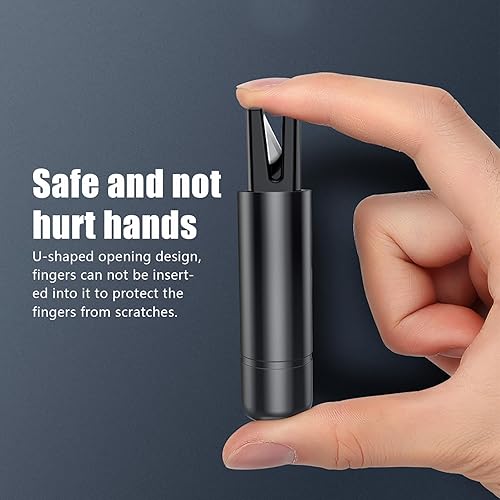 Miniatura 2 de GKmow 1 martillo de seguridad multifunción para automóvil, mini rompeventanas de emergencia, cortador de cinturón de seguridad, herramienta de