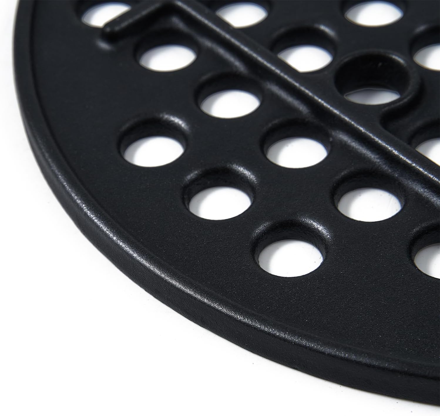 BJ-MFGC 11.5 Inch Cast Iron Fire Grate Grill Replacement Parts for Kamado Joe Big Joe I II III Pro Series 24-inch BJ24RHC BJ24RH KJ15041021 BJ24NRHC Charcoal Grate Plate Bottom Grate Grill Accessories