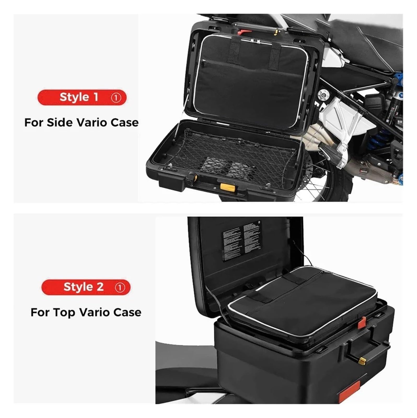 Per Moto Per BMW Per R1200GS LC Per R1250GS Per Adventure R Per R1200 Moto Borsa Laterale Nera Interna Per Motore Borsa Laterale(2pcs Side Bags)