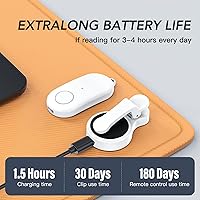 Vista 4 de Volteador de página remoto para Kindle Paperwhite, Kindle Oasis, Kobo eReaders, Kindle Clicker, accesorios de volteo de página para iPhone, iPad