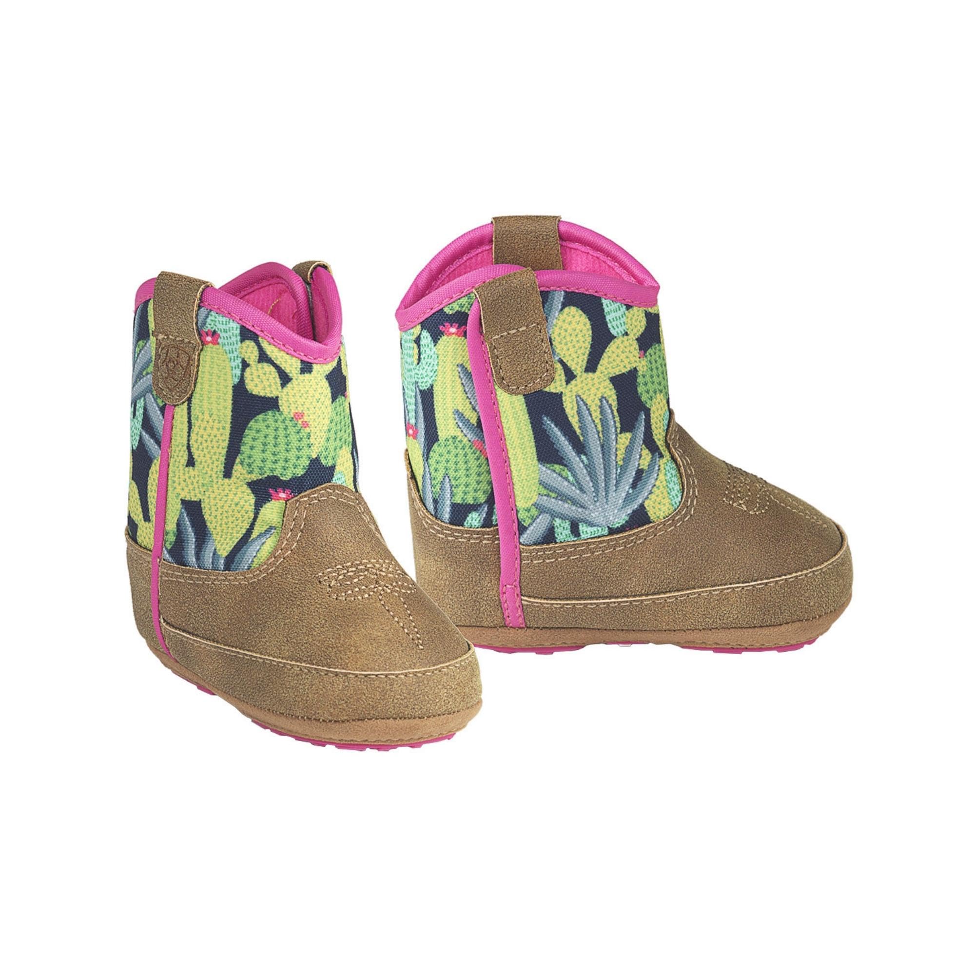 ARIAT Unisex Infant Lil Stompers Baby Boot, Tan (Roswell), 0