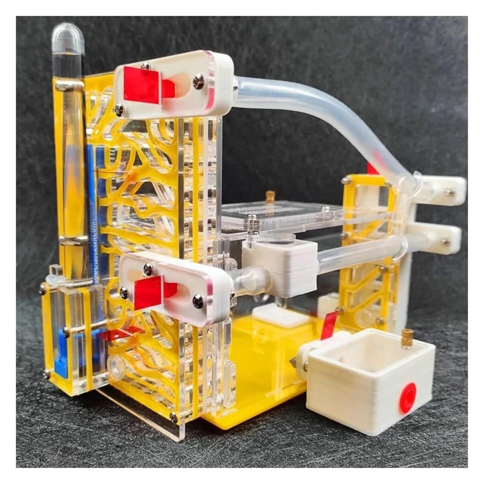 Farma Mrówek 3D Akrylowe Gniazdo Mrówek DIY Farma Owady Mrówki Gniazda Willa Pet Mania Siedlisko Zwierzęta Domowe Są Ekologiczne Pudełko Gniazdo Terrarium(Yellow)