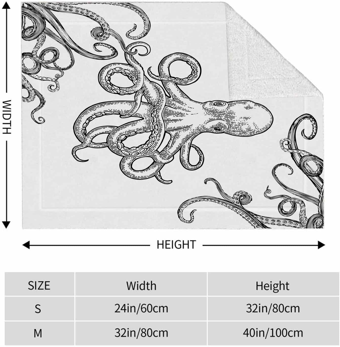 review WONDERTIFY Octopus Tentacles Pet Blanket Whiteuper Soft Throw for Dog Puppy Cat Protect Couch, Car, Bed from Spills Stains Fur