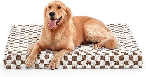 Miniatura 11 de JOEJOY Cama para perro para perros grandes, cama ortopédica extra grande para perros con funda extraíble y lavable, cama de espuma con forma de caja