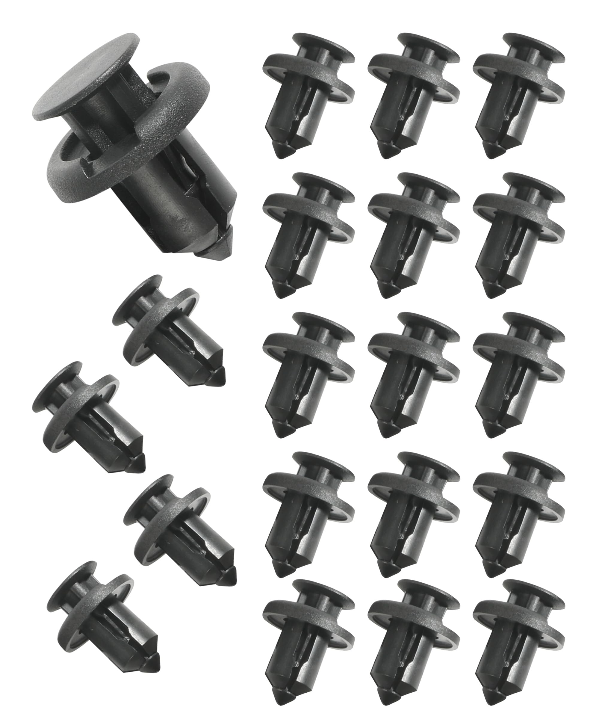 20Pcs Bumper Clips,10mm Fender Clips,Front Bumper Push-Type Retainer Clips,91503-SZ3-003 Fender Liner Clip,Nylon Clip Fasteners Screws,Car Accessories Fender Rivet Clips for Bumper,Fender