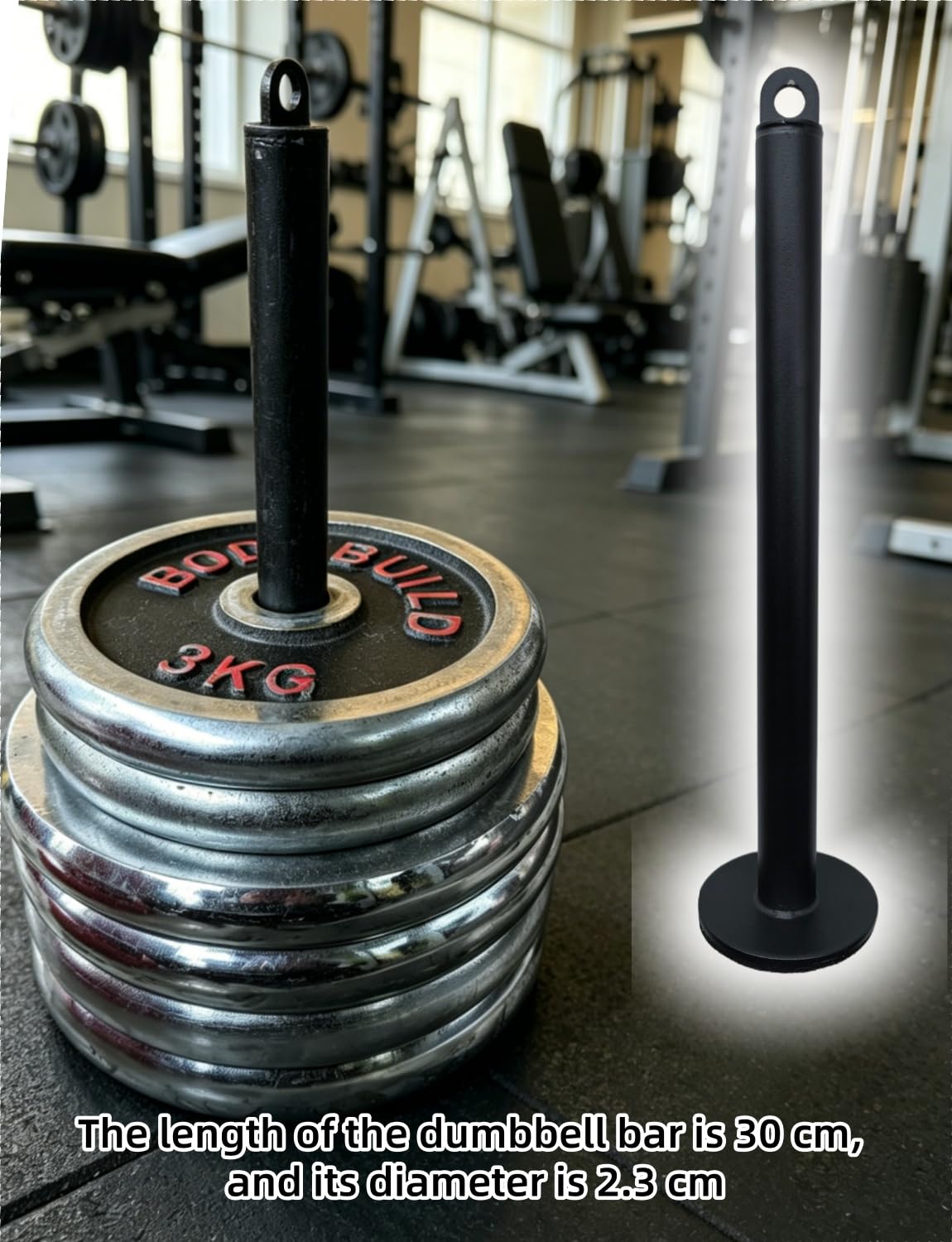 83.82cm Authentic LAT Pulldown Bar Kabelzug Pulley System für Home Gym - Latzugmaschine mit Latzugstange für Bizeps, Trizeps & Rücken Training, DIY Wandmontage, Fitness Zubehör