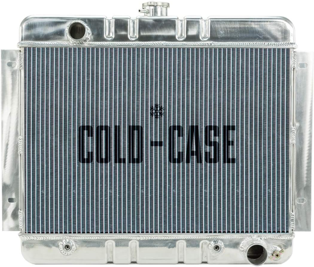COLD - CASE RADIATORS 62-67 Chevy Nova Radiator r AT, Silver, CHN540A