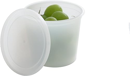 Miniatura 4 de Vito's Famous - Recipiente para delicatessen con tapa, 8 onzas (paquete de 40), a prueba de fugas, apto para congelador