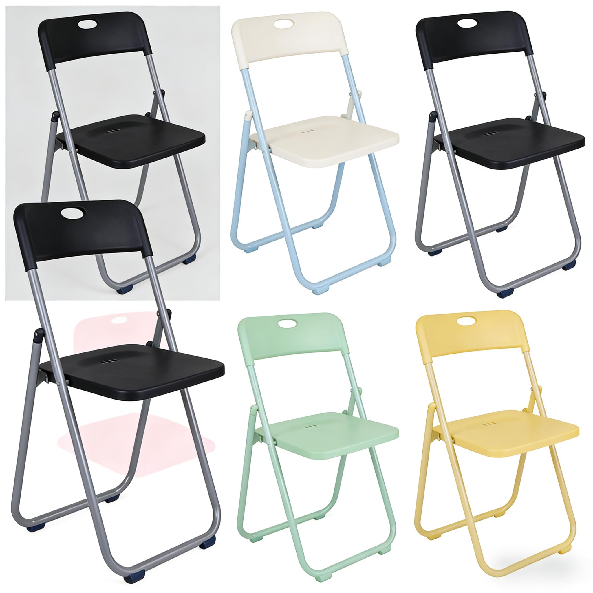 ☆引き取り限定販売☆折りたたみ椅子　8脚セット　紺 Amazon.co.jp: 折りたたみ椅子 6脚セット 業務用 頑丈 耐荷重150kg