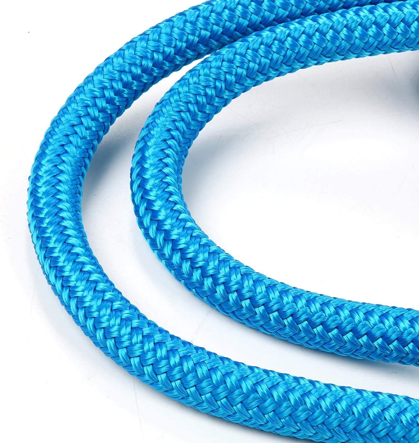 FreeTec 4tlg Bootsseil Boot Fenderleine Nylon Dockline Festmacherleine Fenderseil mit Auge 12mm Durchmesser 6m lang Blau