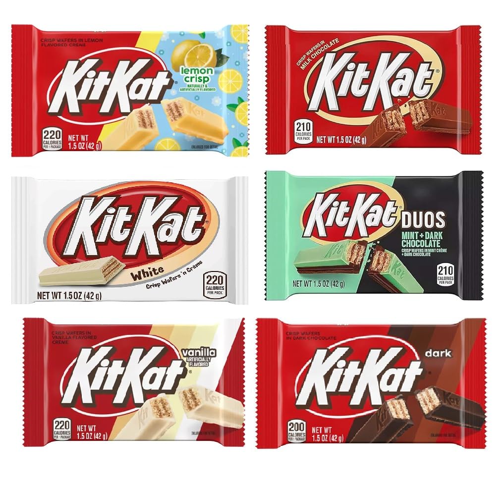 Amazon.com: Hershey's KitKat 6 Bars Variety Assortment Mix Bundle