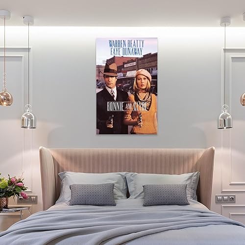 Miniatura 8 de Bonnie And Clyde Movie Warren Beatty Faye Decor Wall (11) Lienzo Pintura Póster de arte de pared para dormitorio, sala de estar, 16 x 24 pulgadas