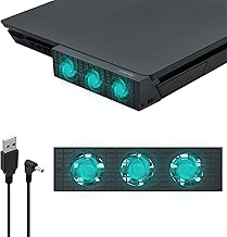 Tolesum Intelligent Cooling Fan for PS4 Slim, External Temperature Control Fan Cooler Cooling System for PS4 Slim Gaming Console [NOT for PS4 / PS4 Pro]