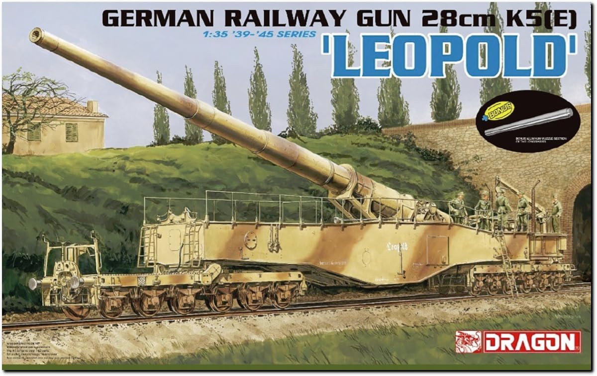 ドイツ陸軍 レオポルド ２８cm K５列車砲 ドラゴン童友社 新品未開封 希少 Amazon | プラッツ ドラゴン 1/35 WW2 ドイツ 28cm列車砲K5E