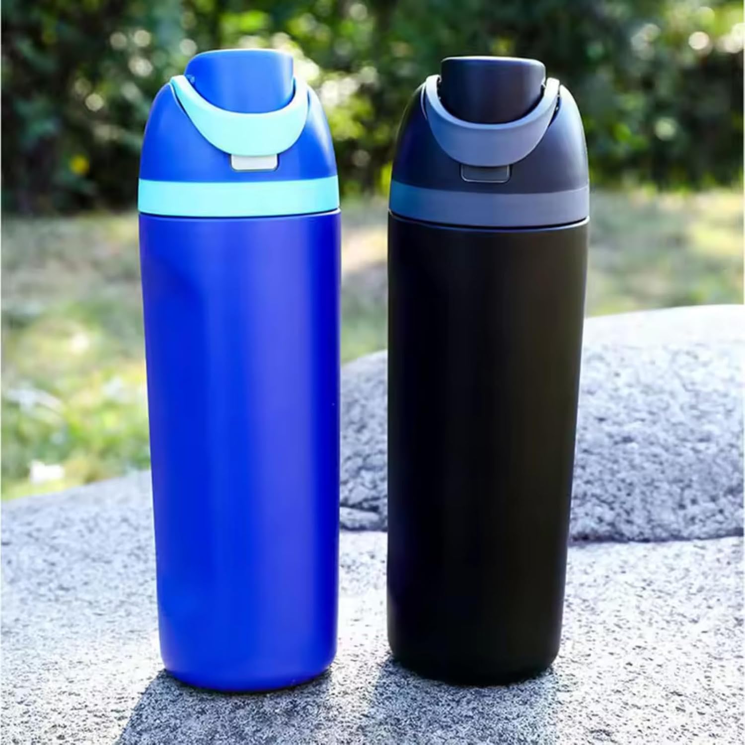 DUTHINGS Insulated Stainless Steel Water Bottle with Straw, 24 oz – Leakproof, BPA-Free Reusable Sports & Travel Bottle with Replacement Straw and Cleaning Brush (Black) - Image 6