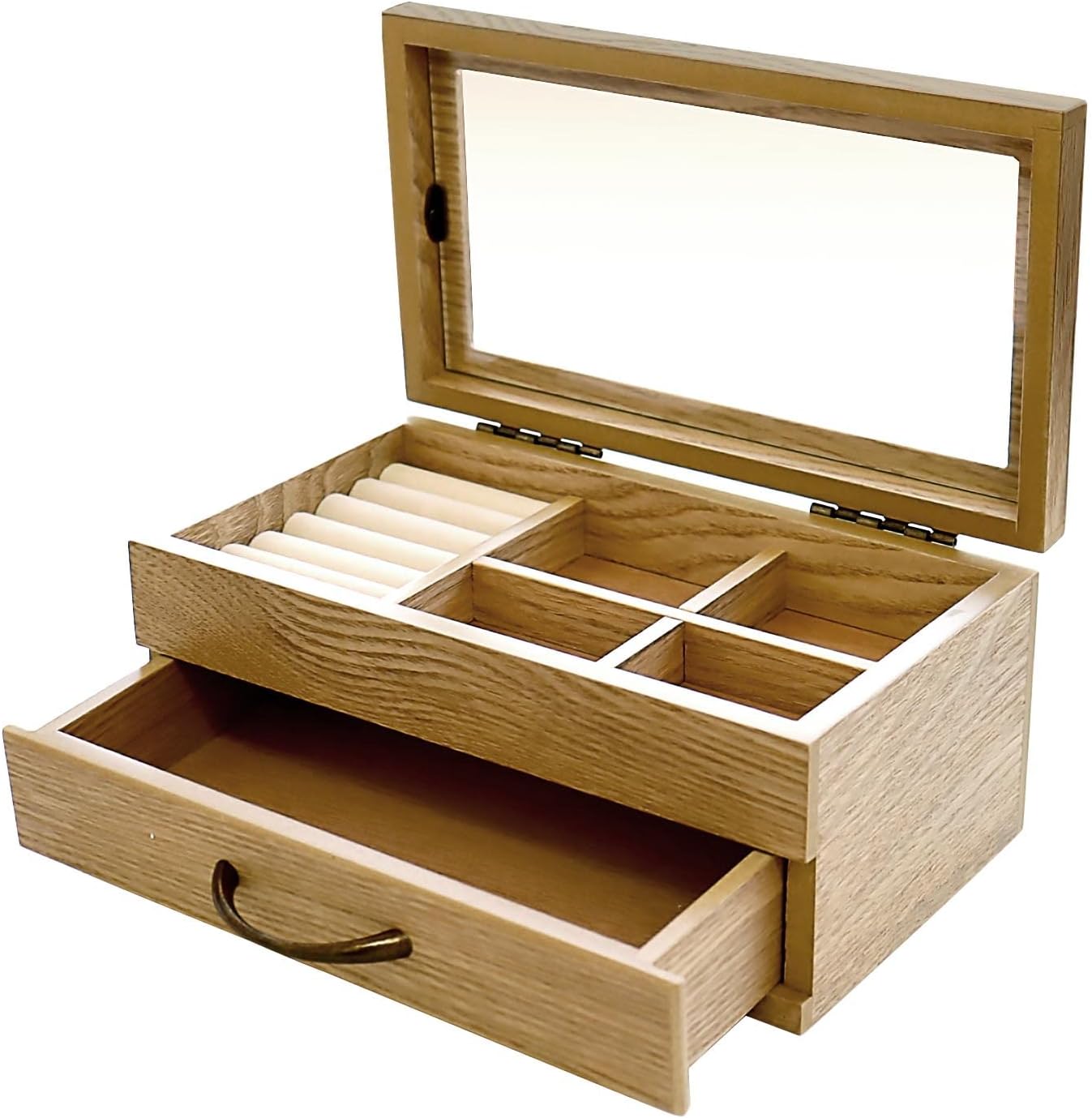 Amazon｜umbra TERRACE 木製 卓上 アクセサリーケース ウォルナット ジュエリーボックス ケース 収納｜ジュエリー収納