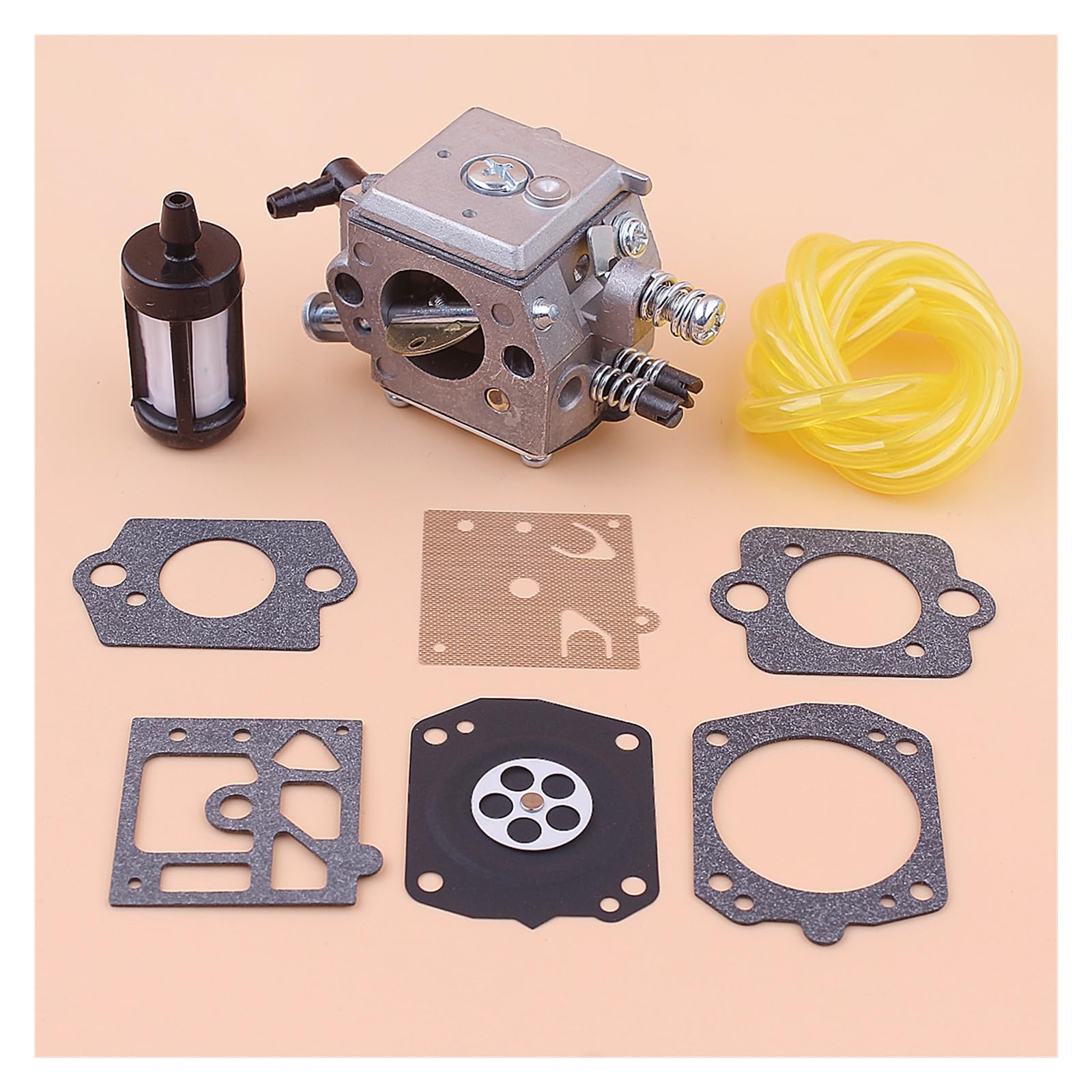 Carburador for motosierra 6200 62cc línea de filtro de combustible Kit de reparación de carburador for Motosierra motosierra repuestos herramientas de jardín